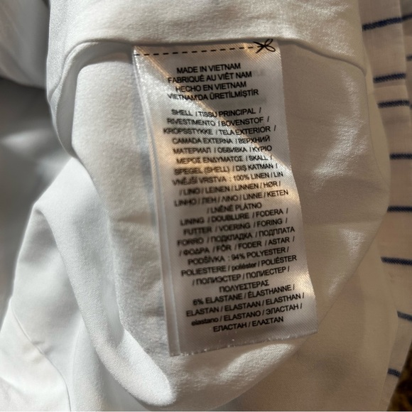 Lauren Ralph Lauren- Women’s Full Lined Linen Pinstripe Blazer - Size 18W - Picture 5 of 7